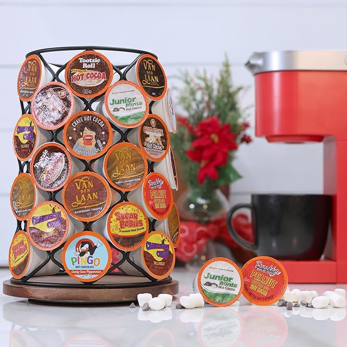 Two Rivers Coffee Cozy Collection Holiday Hot Cocoa Pods Compatible with Keurig K Cup Brewers, Assorted Flavors, 40 Count (Pack of 1)
