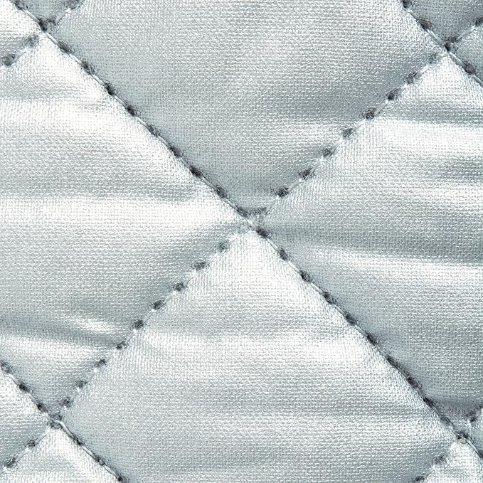 DII Basic Terry Collection Quilted 100% Cotton, Potholder, Mineral Gray, 3 Piece