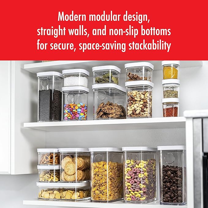 ZWILLING Fresh & Save Cube Box, Plastic, Airtight Dry Food Storage Container, Large Cube, 1.7-qt