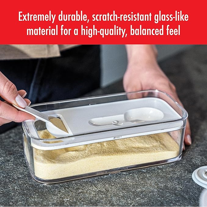 ZWILLING Fresh & Save Cube Box, Plastic, Airtight Dry Food Storage Container, Medium Cube, M Container, .74-qt