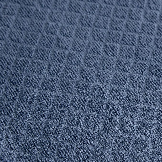 Ritz Premium Hook and Hang Towel, (2-Pack), 18" x 28", Long-Lasting Durable Rubber Hook, Highly Absorbent Super Soft Hand Cloths for Kitchen, Bathroom, Laundry Room, Federal Blue