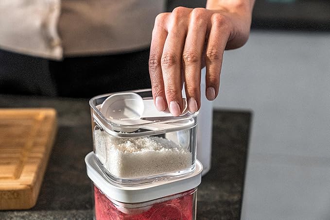 ZWILLING FRESH & SAVE CUBE Set, Size S, 6-Piece Storage Set, Includes 3x CUBE S Containers, Measuring Spoon and NFC Labels
